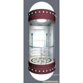 800kg Machine room panoramic elevator for shopping mall